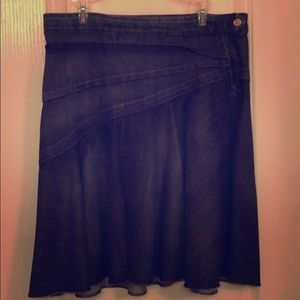 7 for all man kind denim skirt